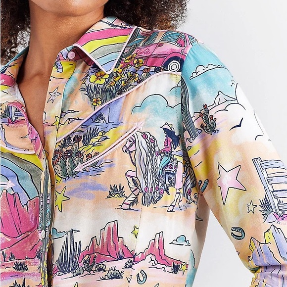 Women’s Wrangler x Barbie Western Top NWT - Picture 2 of 12